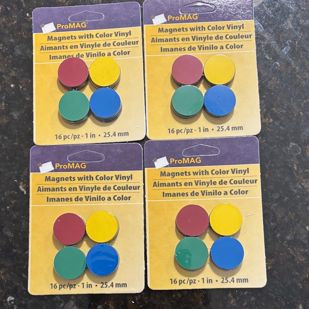 ProMAG Color Vinyl Magnets Set